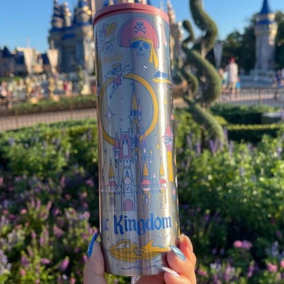 WDW 50th Anniversary Magic Kingdom Starbucks Tumbler - Picture 3 of 8